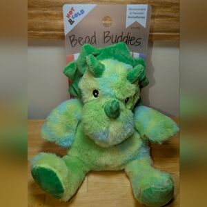 Bead Buddies Green Triceratops Aromatherapy Animal
